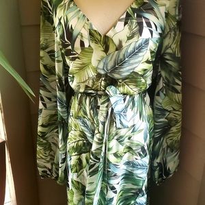 Nine West Maxi. Faux wrap with belt and is lined to thigh.  NWOT SIZE 16